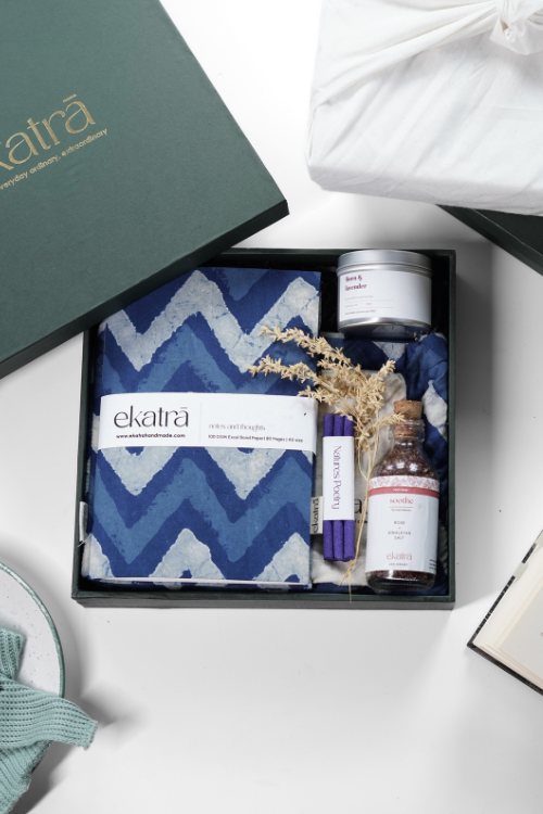 Ekatra The Ritual Collection - Limited Edit - Indigo Chevron