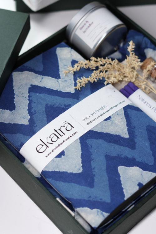 Ekatra The Ritual Collection - Limited Edit - Indigo Chevron