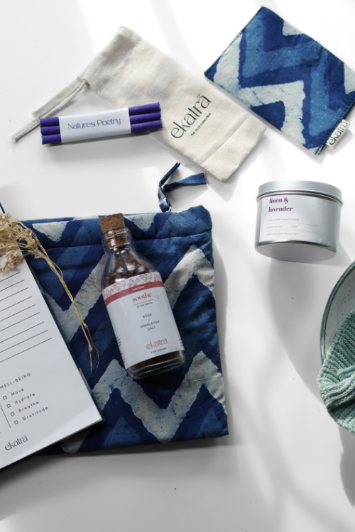 Ekatra The Ritual Collection - Limited Edit - Indigo Chevron