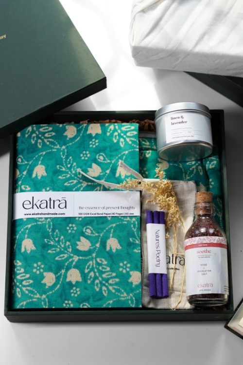 Ekatra The Ritual Collection - Limited Edit - Teal Floral