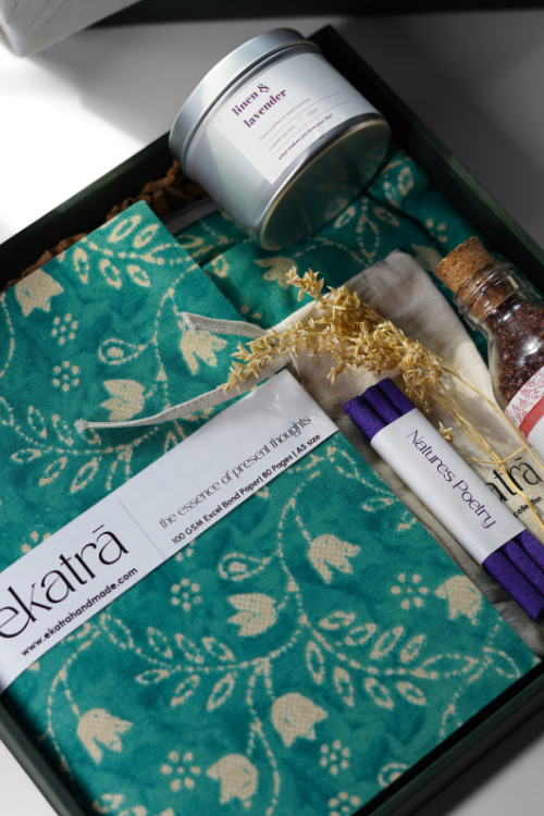 Ekatra The Ritual Collection - Limited Edit - Teal Floral