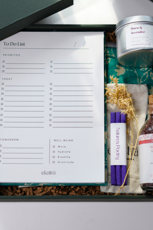 Ekatra The Ritual Collection - Limited Edit - Teal Floral