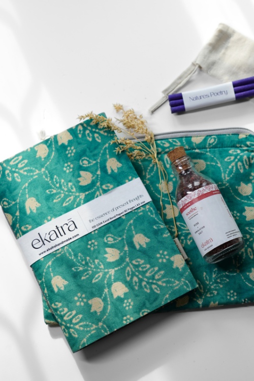 Ekatra The Ritual Collection - Limited Edit - Teal Floral