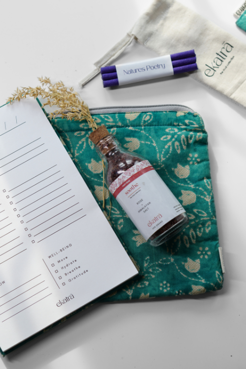 Ekatra The Ritual Collection - Limited Edit - Teal Floral