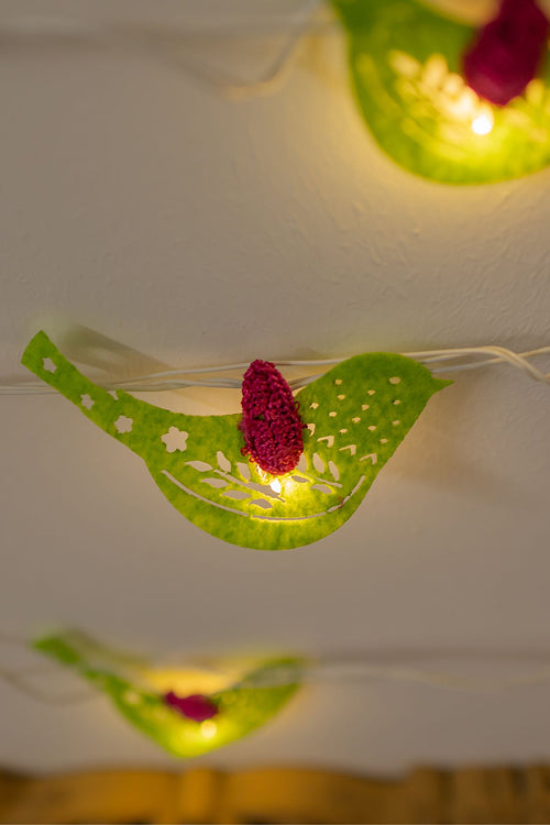 Samoolam Vivid Birdies - Crocheted String Lights