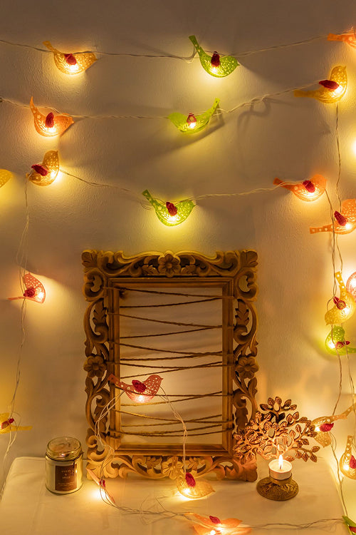 Samoolam Vivid Birdies - Crocheted String Lights