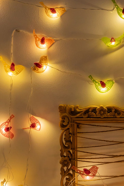 Samoolam Vivid Birdies - Crocheted String Lights
