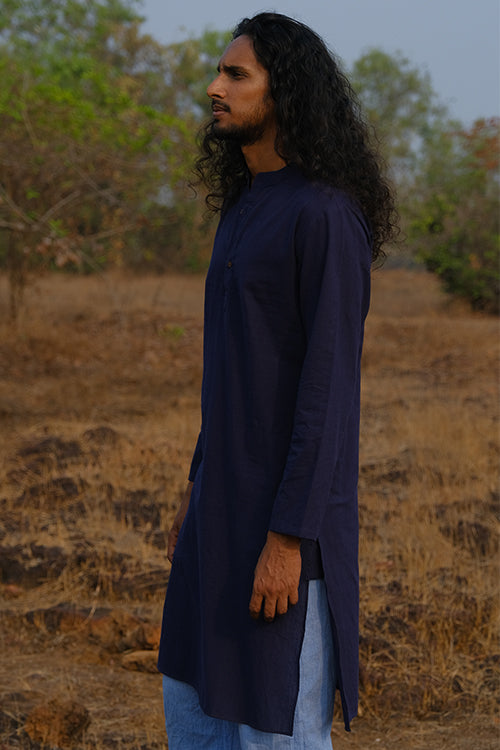 Okhai Wild Firefly Long Pure Cotton Kurta For Men Online