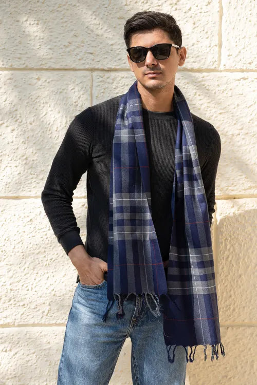 The ICH Light & Warm Merino Wool Stole - Inkstone