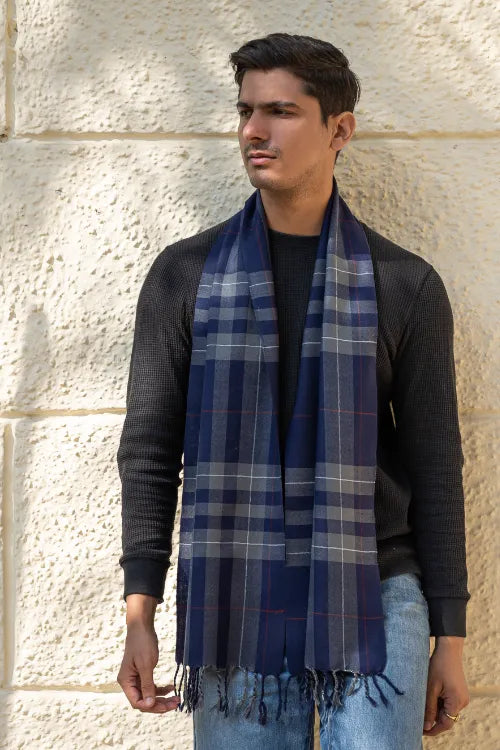 The ICH Light & Warm Merino Wool Stole - Inkstone