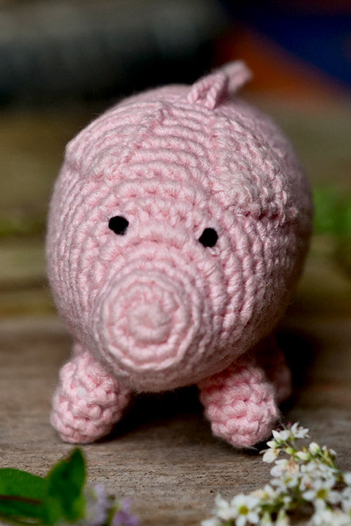 Himalayan Blooms Hand Made Crochet Soft Toys - Pig