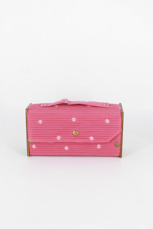 Lukka Chuppi Mauve Box Clutch - Single Sleeve