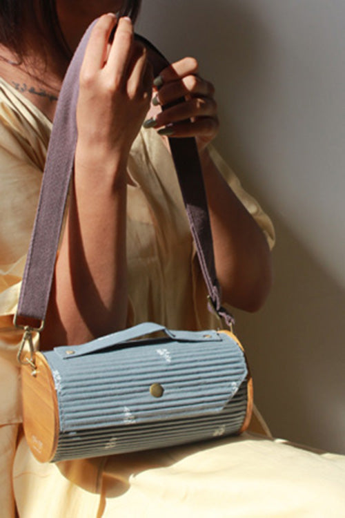 Lukka Chuppi Ash Gray Round Clutch - Single Sleeve