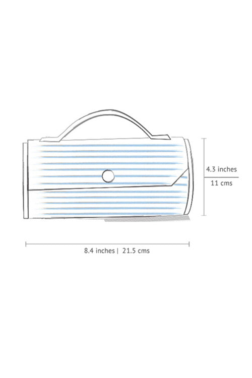 Lukka Chuppi Ash Gray Round Clutch - Single Sleeve