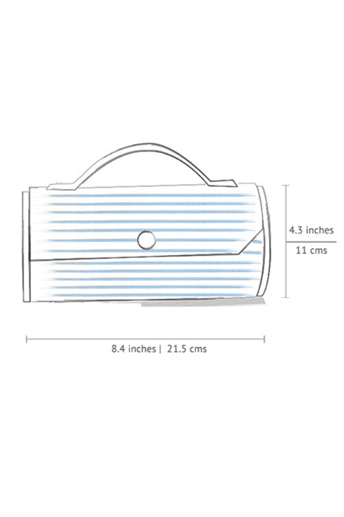 Lukka Chuppi Mauve Round Clutch - Single Sleeve