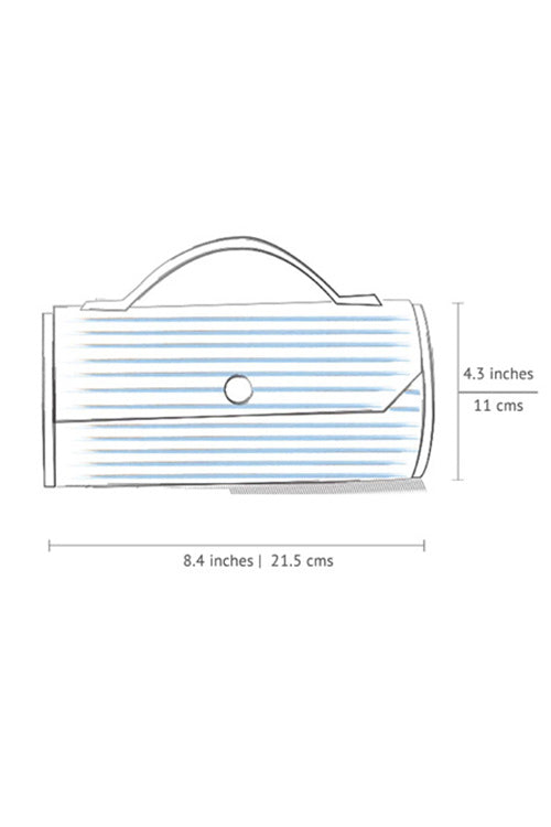 Lukka Chuppi Slate Round Clutch - Single Sleeve