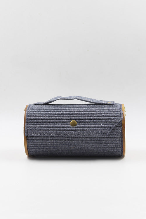 Lukka Chuppi Slate Round Clutch - Single Sleeve