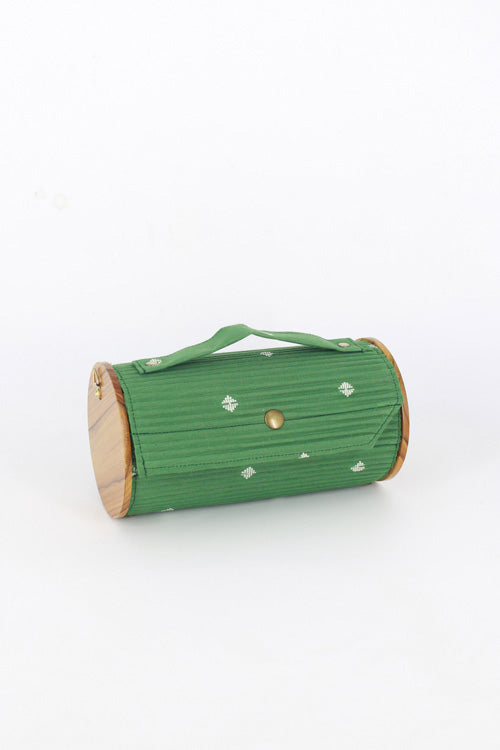 Lukka Chuppi Cadet & Fern Round Clutch - Changeable Sleeve