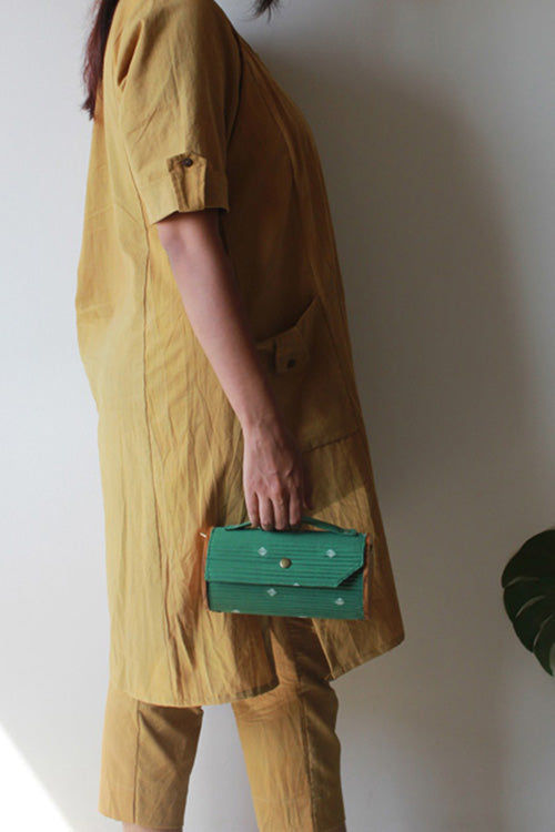 Lukka Chuppi Cadet & Fern Round Clutch - Changeable Sleeve