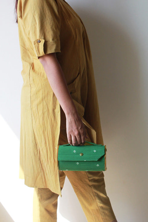 Lukka Chuppi Cadet & Fern Round Clutch - Changeable Sleeve