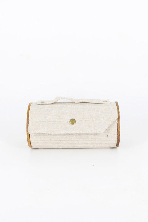 Lukka Chuppi Oat & Cocoa Round Clutch - Changeable Sleeve