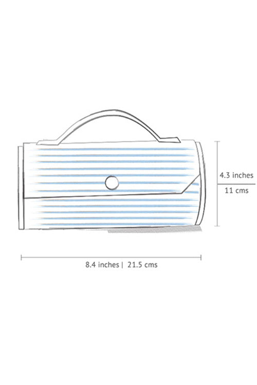 Lukka Chuppi Sage & Fog Round Clutch - Changeable Sleeve