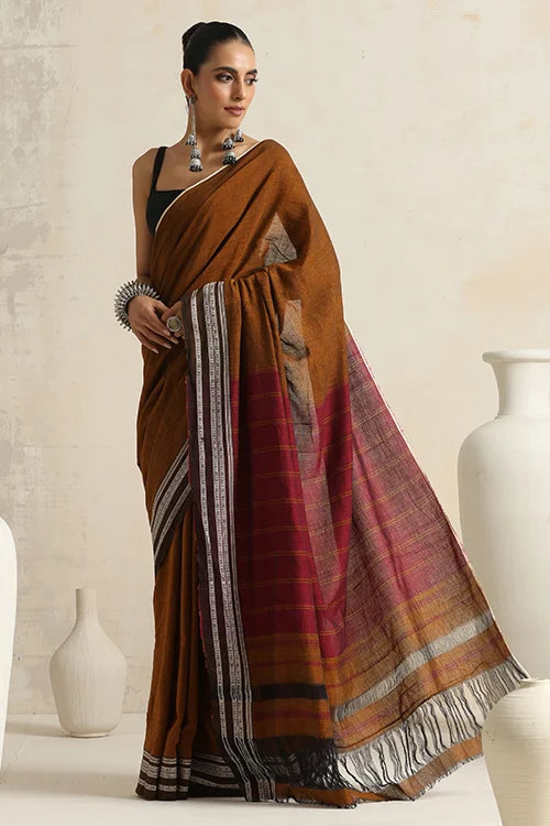 Punarjeevana Black Mustard Border Reversible Hubli