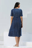 Okhai 'Blue Mist' Pure Cotton Indigo Dress | Relove
