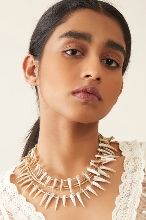 Whe 'Angler' Mother Of Pearl Necklace