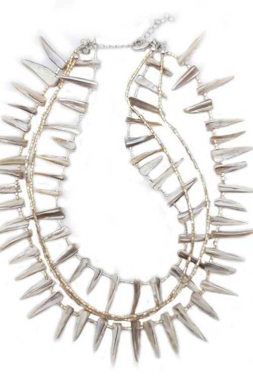 Whe 'Angler' Mother Of Pearl Necklace