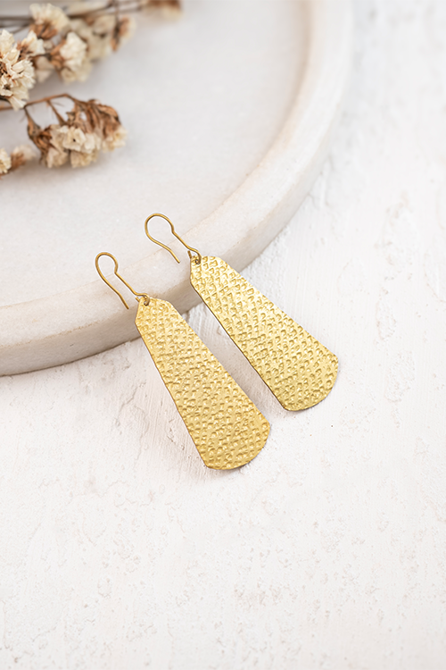 Studio Coppre Oblong Brass Dangler