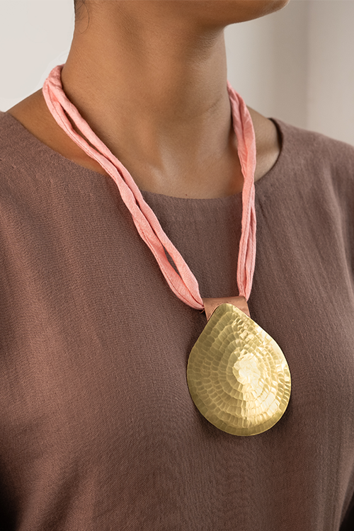 Studio Coppre Teardrop Brass Pendant