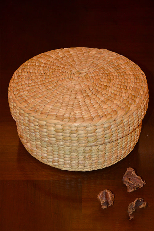 Dharini Kauna Round Gift & Utility Box Natural