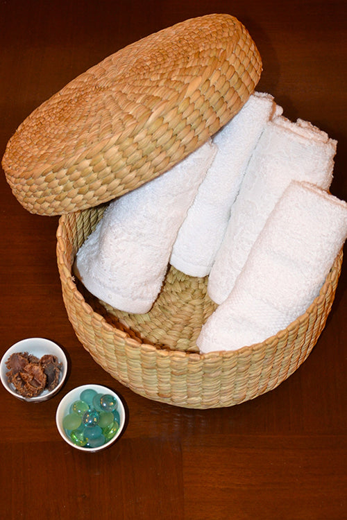 Dharini Kauna Round Gift & Utility Box Natural