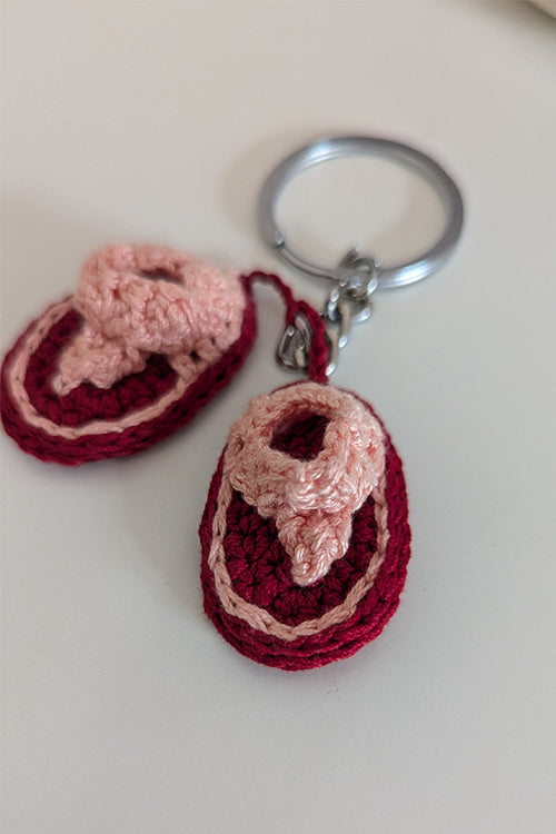 Okhai "Happy Feet" Crochet Key Ring