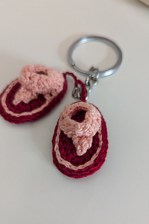 Okhai "Happy Feet" Crochet Key Ring