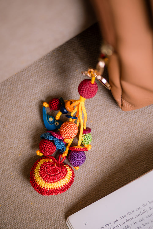 Samoolam Boho Bag Charm Red Heart