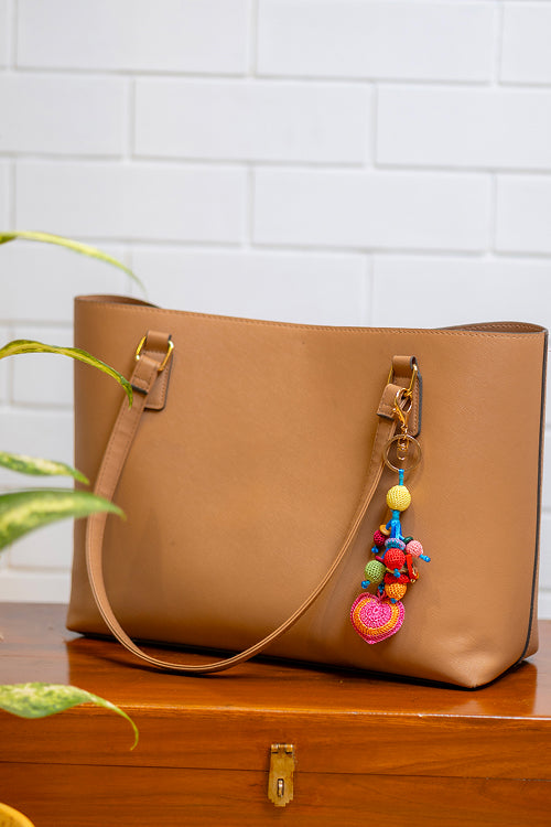 Samoolam Boho Bag Charm Red Heart