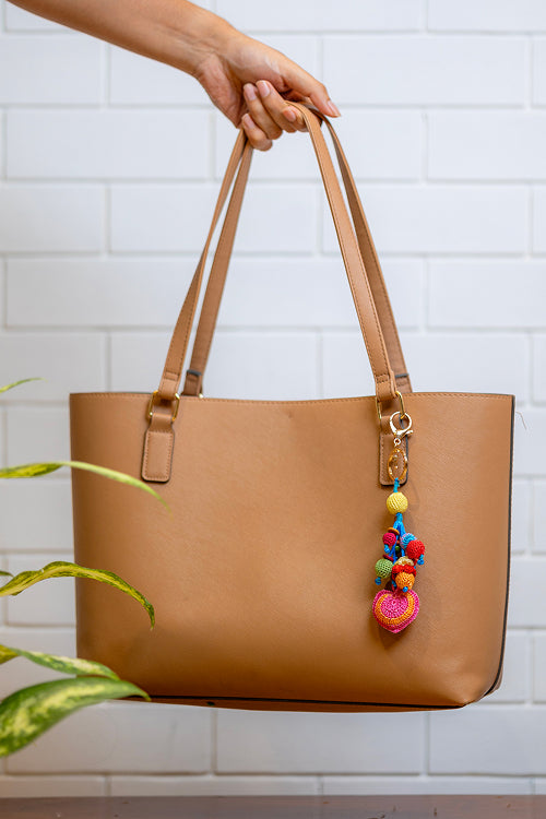 Samoolam Boho Bag Charm Red Heart