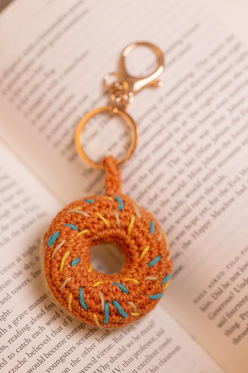Samoolam Boho Bag Charm orange Doughnut