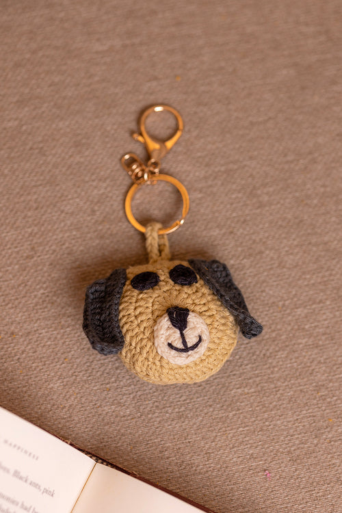 Samoolam Boho Bag Charm Mast Akela Puppy