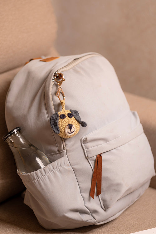 Samoolam Boho Bag Charm Mast Akela Puppy