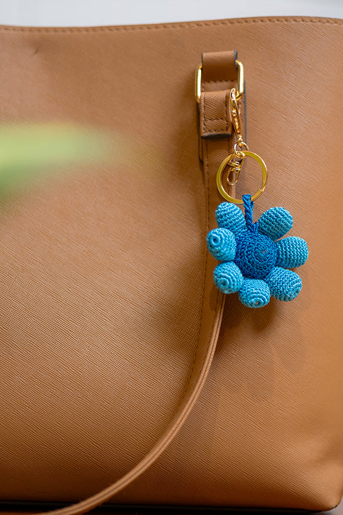 Samoolam Boho Bag Charm Neela Phool