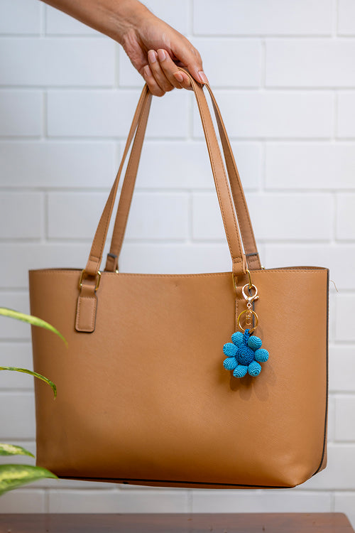 Samoolam Boho Bag Charm Neela Phool
