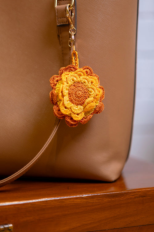 Samoolam Boho Bag Charm Surajmukhi