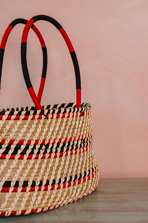Kraftribe Grass & Palm Handbag