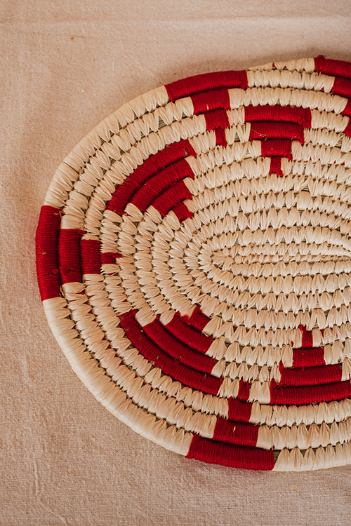 Kraftribe Grass Dining Mat(Red)