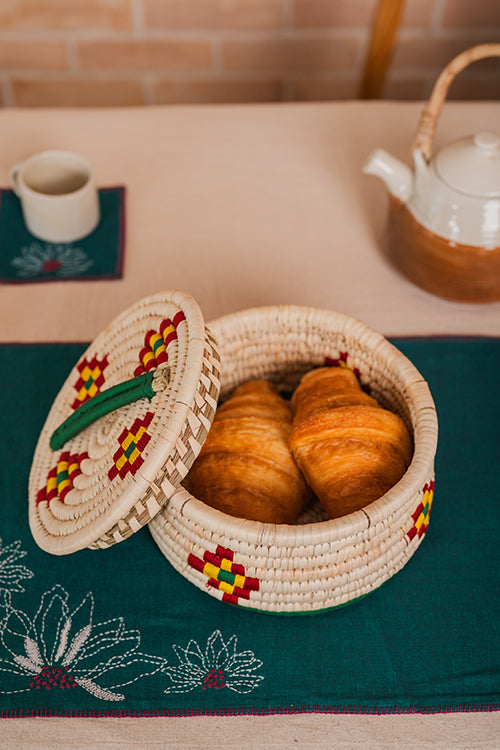 Kraftribe Grass Chapati Box/Storage Box