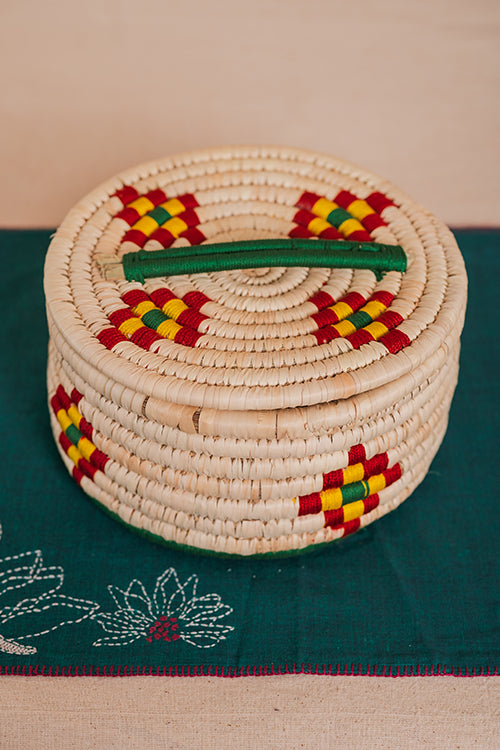 Kraftribe Grass Chapati Box/Storage Box