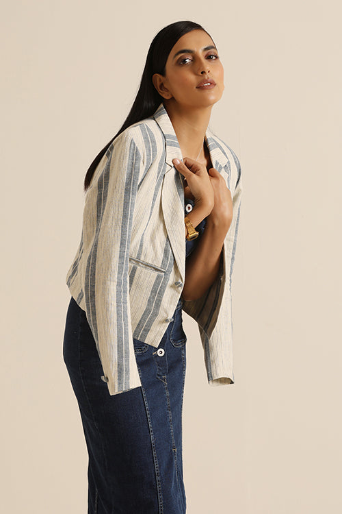 Okhai 'Pride' Pure Cotton Handwoven Blazer